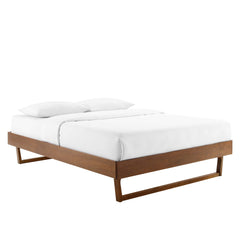 Billie Walnut Wood King Platform Bed Frame - Ornate Home
