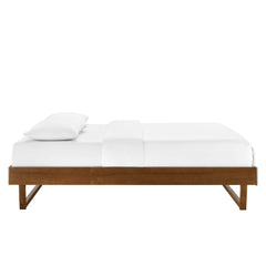 Billie Walnut Wood King Platform Bed Frame - Ornate Home