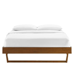 Billie Walnut Wood King Platform Bed Frame - Ornate Home