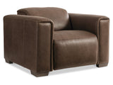 Billings Brown Leather Power Motion Chair - Ornate Home