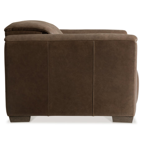 Billings Brown Leather Power Motion Chair - Ornate Home