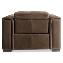 Billings Brown Leather Power Motion Chair - Ornate Home