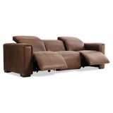 Billings Brown Leather Power Motion Sofa - Ornate Home