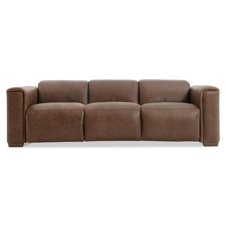 Billings Brown Leather Power Motion Sofa - Ornate Home