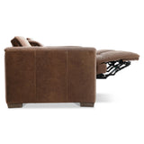 Billings Brown Leather Power Motion Sofa - Ornate Home