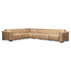 Billings Tan/Camel Power Motion Sectional - Ornate Home