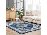 Billy Blue Medallion Rug - Ornate Home