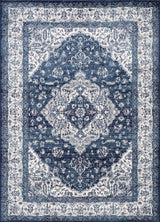 Billy Blue Medallion Rug - Ornate Home