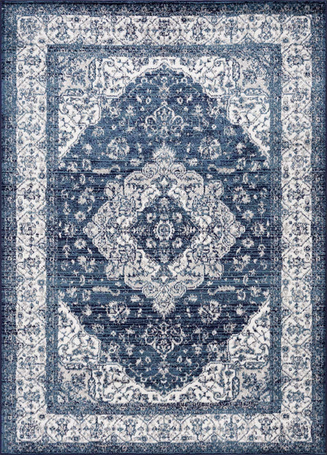 Billy Blue Medallion Rug - Ornate Home