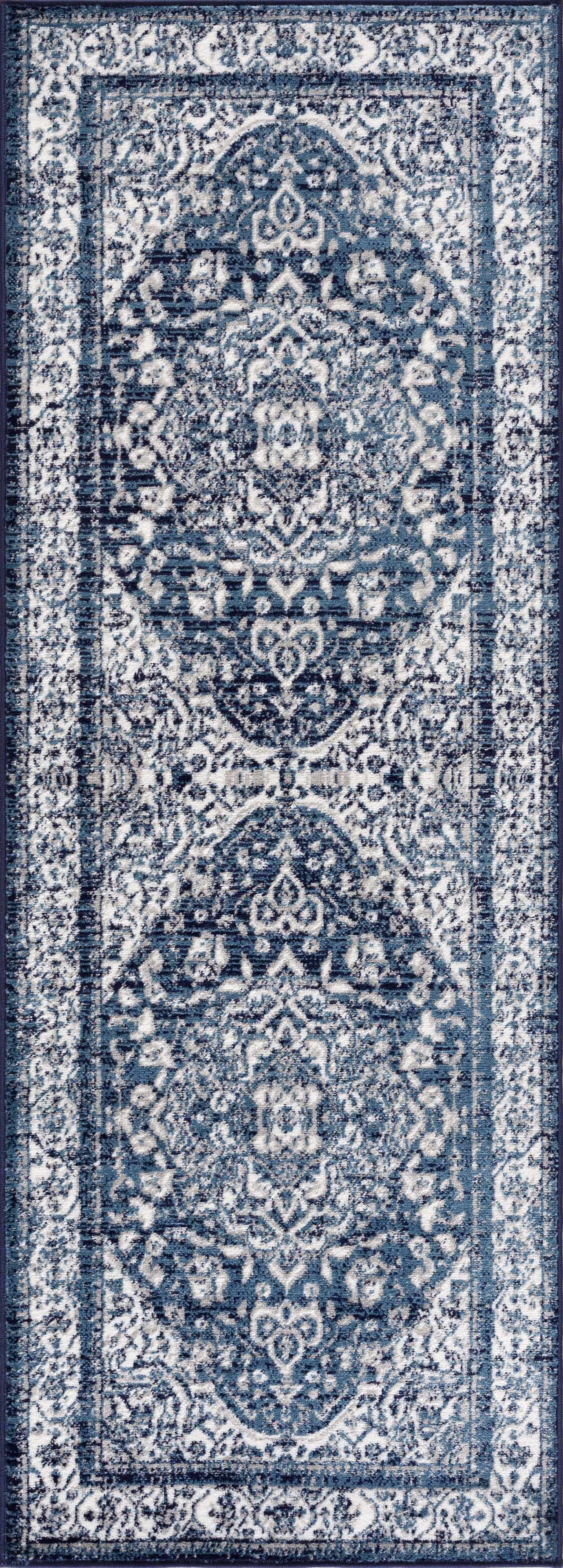 Billy Blue Medallion Rug - Ornate Home