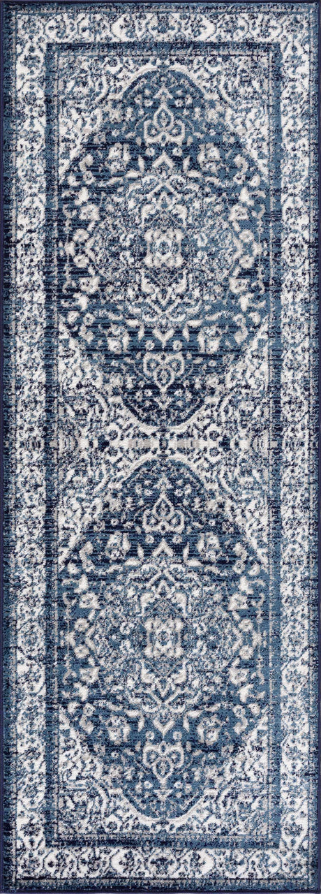 Billy Blue Medallion Rug - Ornate Home