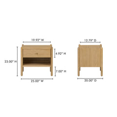 Billy Natural Nightstand - Ornate Home