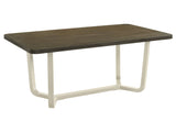 Biloxi Greyish / White Dining Room Table - Ornate Home