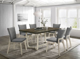 Biloxi Greyish / White Dining Room Table - Ornate Home