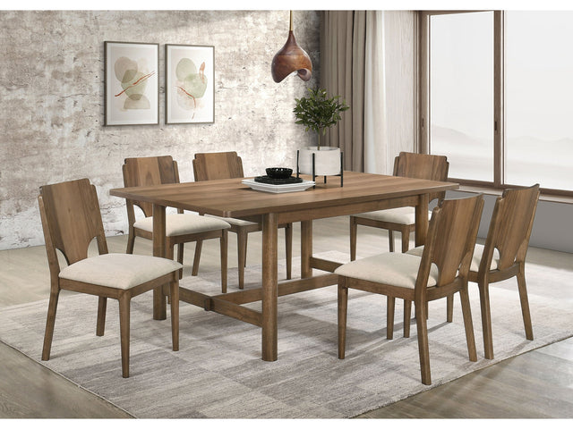 Biltmore Walnut Rectangular 7-piece Dining Room Set - Ornate Home