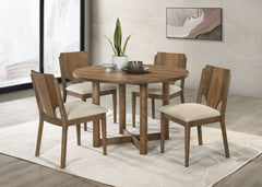 Biltmore Walnut Round Dining Room Table - Ornate Home
