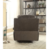 Bina Charcoal Polished Microfiber Recliner (Motion) - Ornate Home