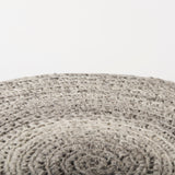 Bina Dark Gray 4 Legged Wool Stool - Ornate Home