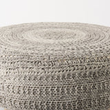 Bina Dark Gray 4 Legged Wool Stool - Ornate Home