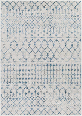Binabalian Blue&White Tribal Area Carpet - Clearance - Ornate Home