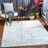Binabalian Blue&White Tribal Area Carpet - Clearance - Ornate Home