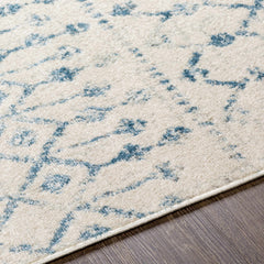 Binabalian Blue&White Tribal Area Carpet - Clearance - Ornate Home