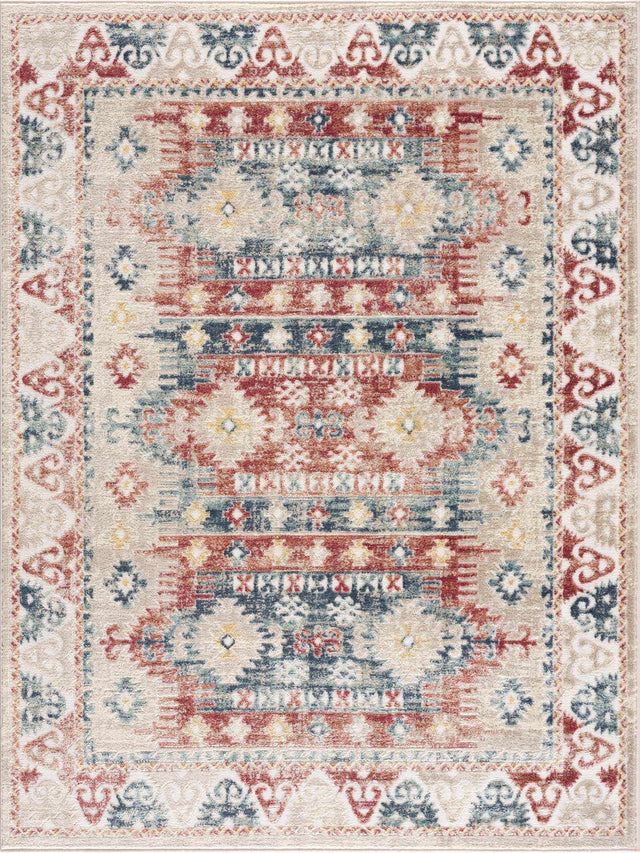 Bindi Blue & Rose Area Rug - Clearance - Ornate Home