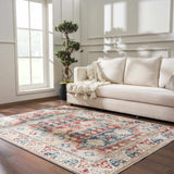 Bindi Blue & Rose Area Rug - Clearance - Ornate Home