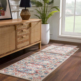 Bindi Blue & Rose Area Rug - Clearance - Ornate Home