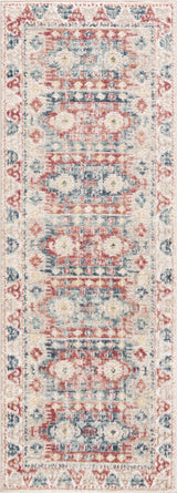 Bindi Blue & Rose Area Rug - Clearance - Ornate Home