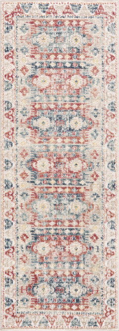 Bindi Blue & Rose Area Rug - Clearance - Ornate Home