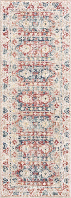 Bindi Blue & Rose Area Rug - Clearance - Ornate Home
