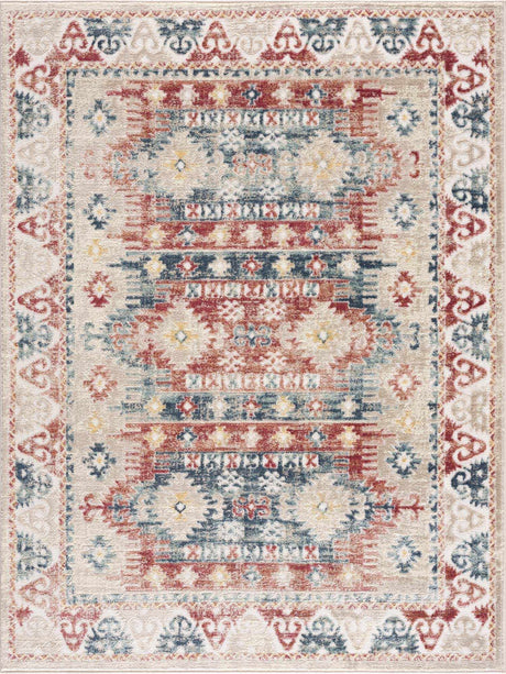 Bindi Blue & Rose Area Rug - Ornate Home