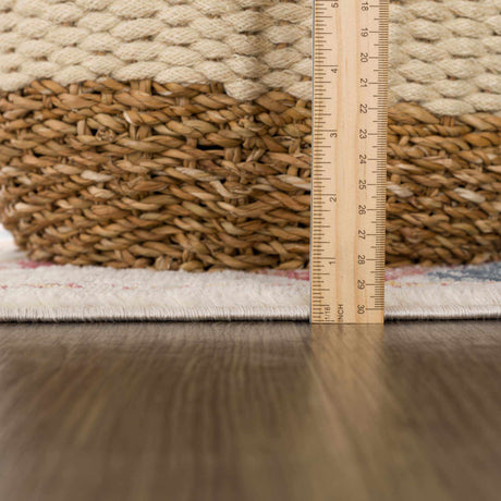 Bindi Blue & Rose Area Rug - Ornate Home