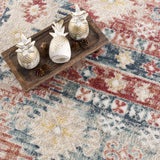 Bindi Blue & Rose Area Rug - Ornate Home