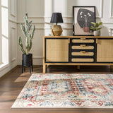 Bindi Blue & Rose Area Rug - Ornate Home