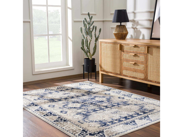 Bindi Navy Area Rug - Ornate Home