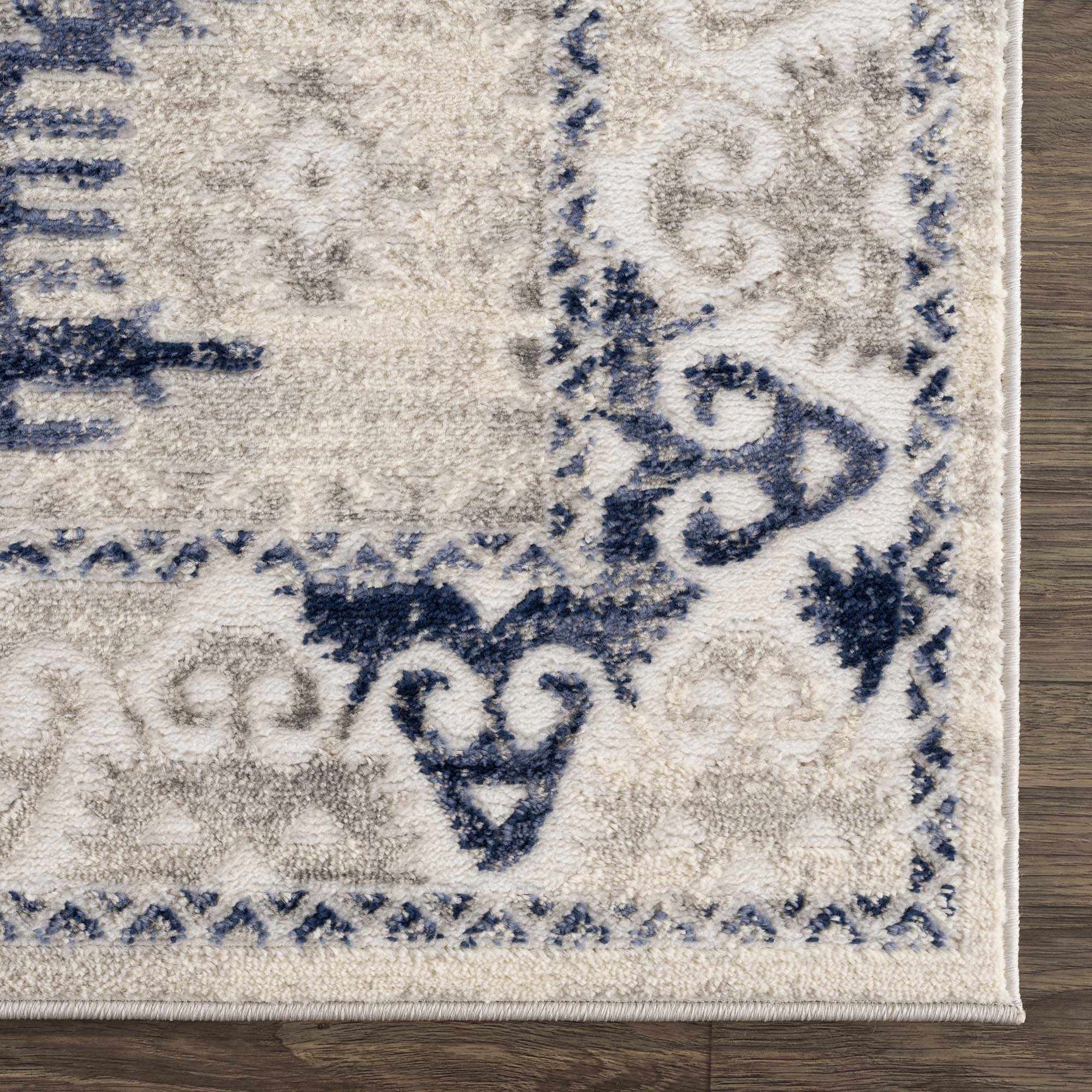 Bindi Navy Area Rug - Ornate Home