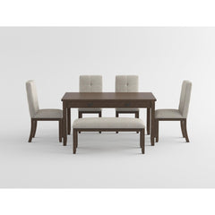 Binghampton Gray 5pc Dining Set - Ornate Home