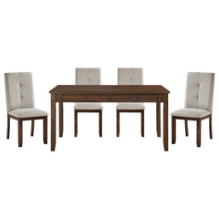 Binghampton Gray 5pc Dining Set - Ornate Home