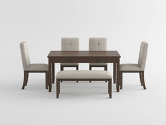 Binghampton Gray 5pc Dining Set - Ornate Home