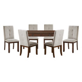 Binghampton Gray 7pc Dining Set - Ornate Home