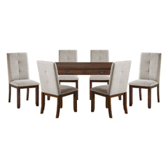 Binghampton Gray 7pc Dining Set - Ornate Home