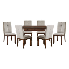 Binghampton Gray 7pc Dining Set - Ornate Home