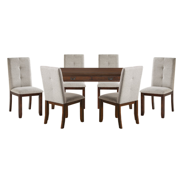 Binghampton Gray 7pc Dining Set - Ornate Home