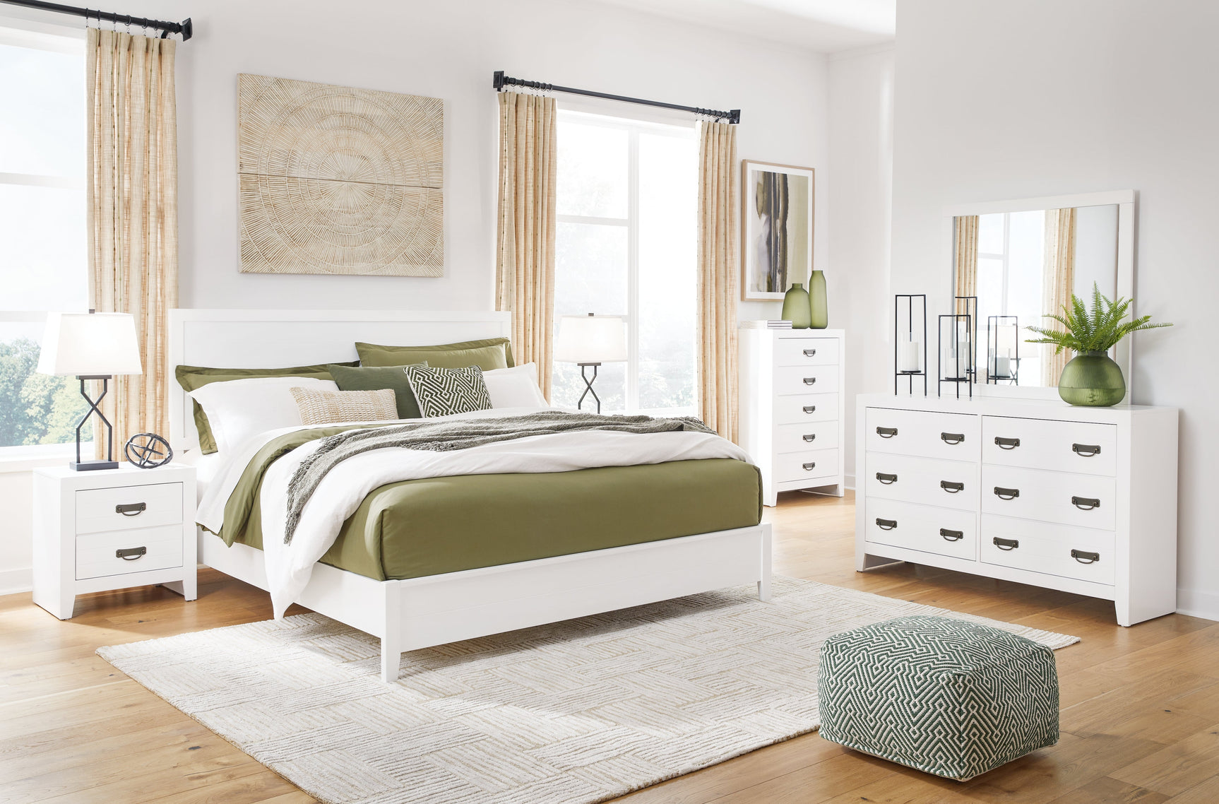 Binterglen California King Panel Bedroom Set with Dresser and Mirror - Ornate Home