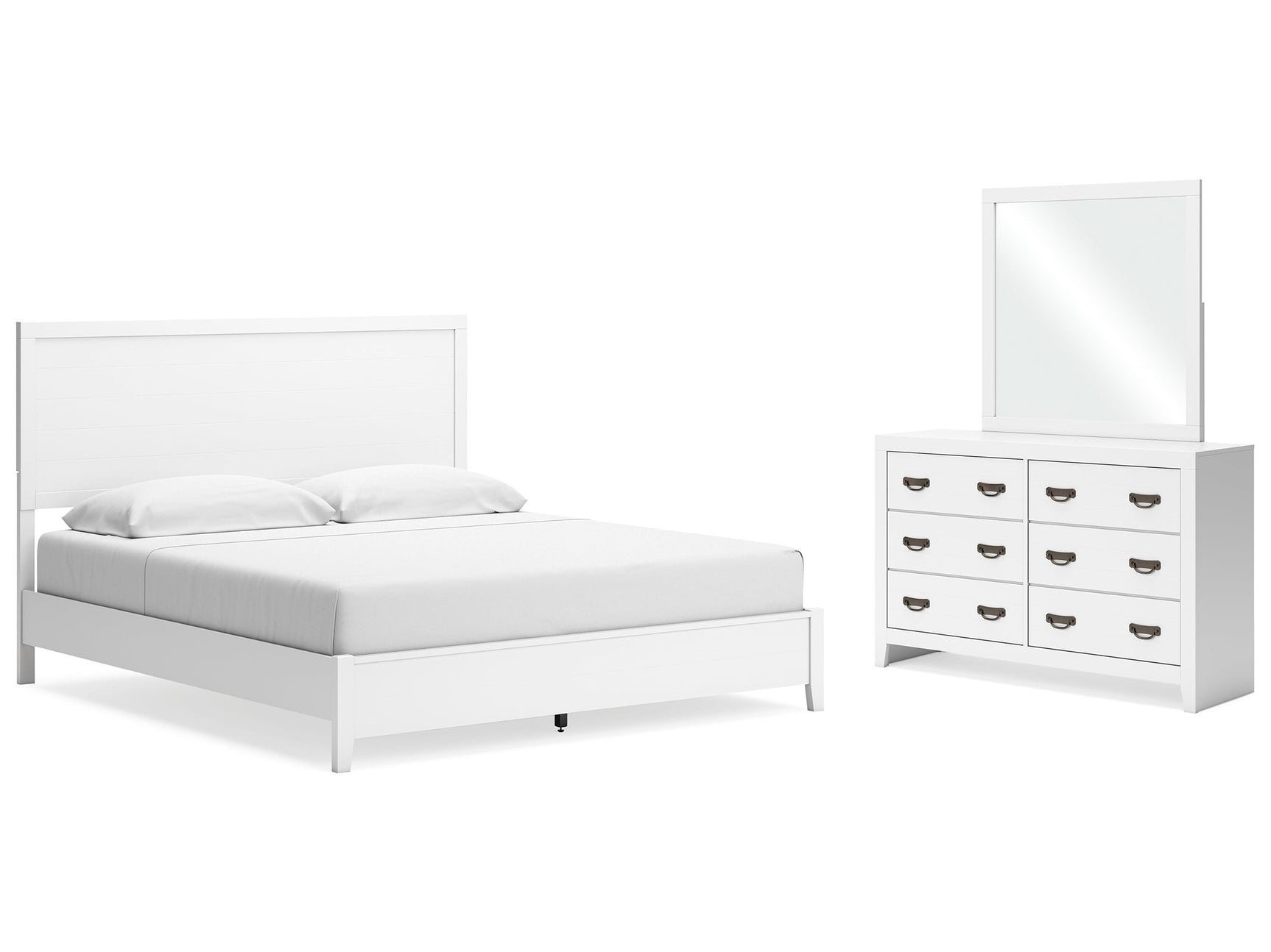 Binterglen King Panel Bedroom Set with Dresser and Mirror - Ornate Home