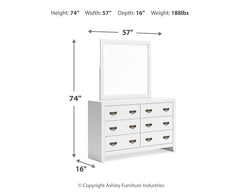 Binterglen King Panel Bedroom Set with Dresser and Mirror - Ornate Home