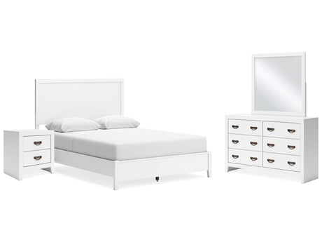 Binterglen Queen Panel Bedroom Set with Dresser, Mirror and Nightstand - Ornate Home