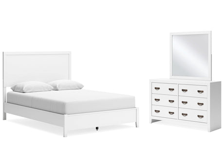 Binterglen Queen Panel Bedroom Set with Dresser and Mirror - Ornate Home